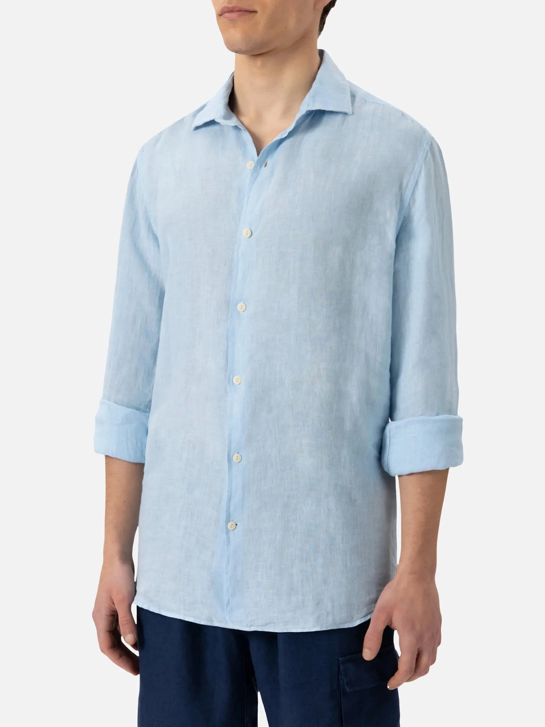 PAMPLONA MEN CLASSIC SHIRT LINEN MC2 SAINT BARTH