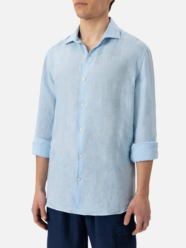 PAMPLONA MEN CLASSIC SHIRT LINEN MC2 SAINT BARTH