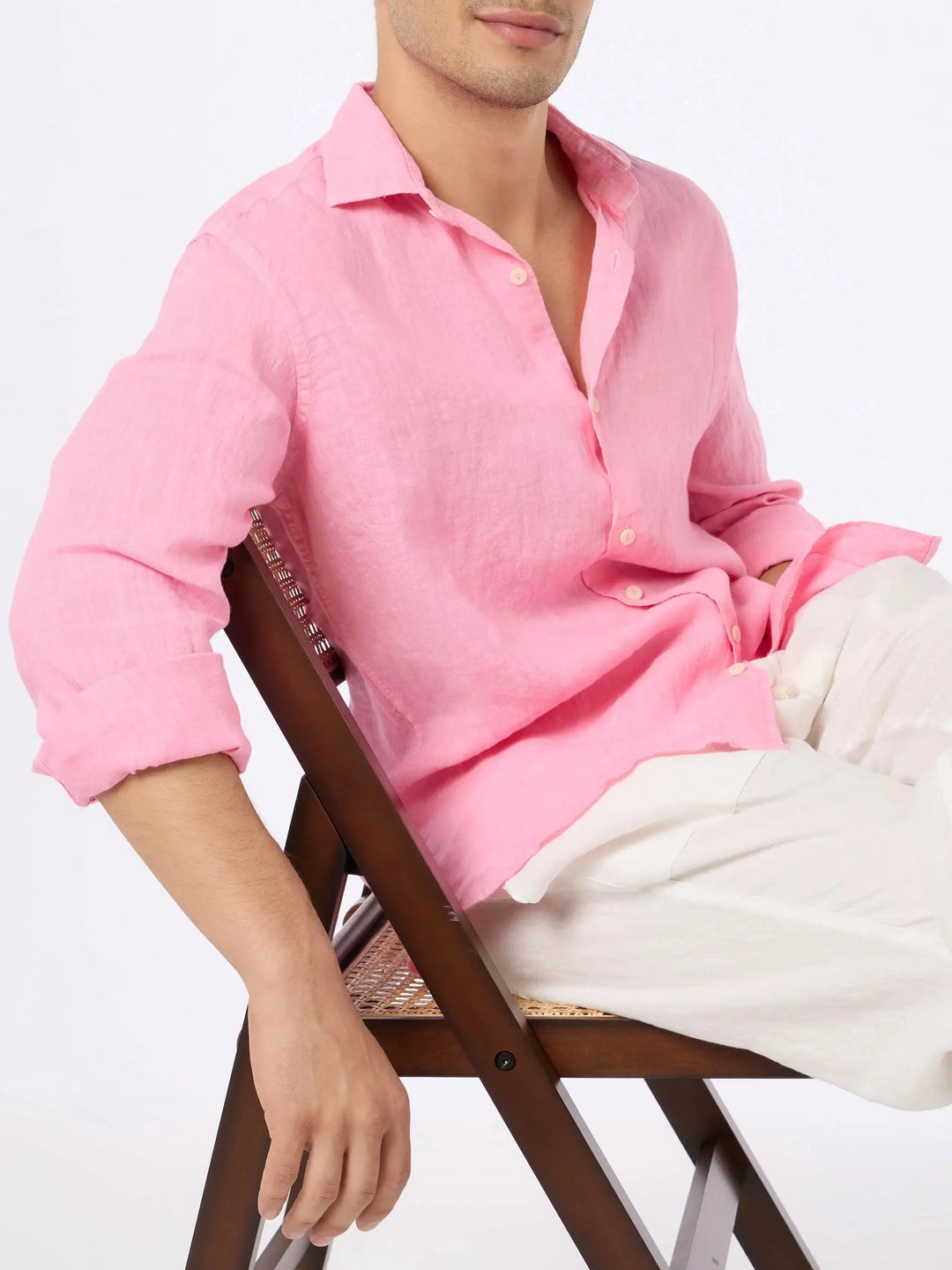 PAMPLONA MEN CLASSIC SHIRT LINEN MC2 SAINT BARTH