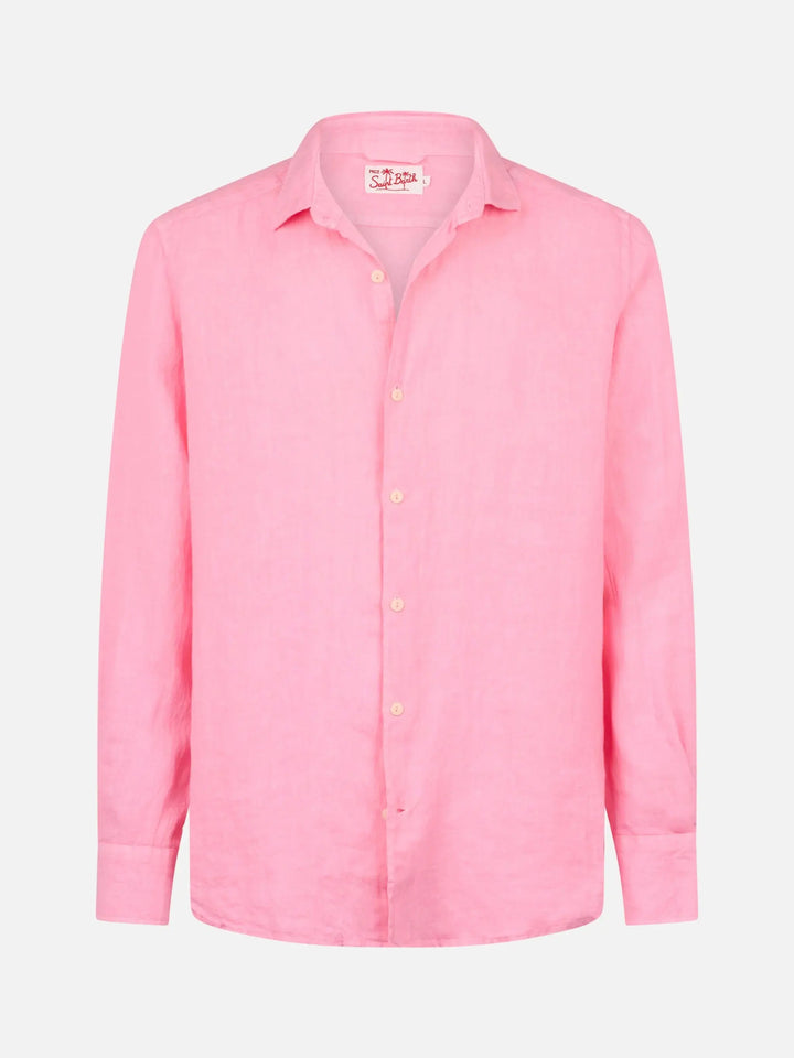 PAMPLONA MEN CLASSIC SHIRT LINEN MC2 SAINT BARTH