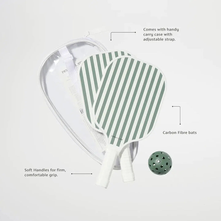 PICKLE BALL SET THE VACAY OLIVE BeachLife Concept