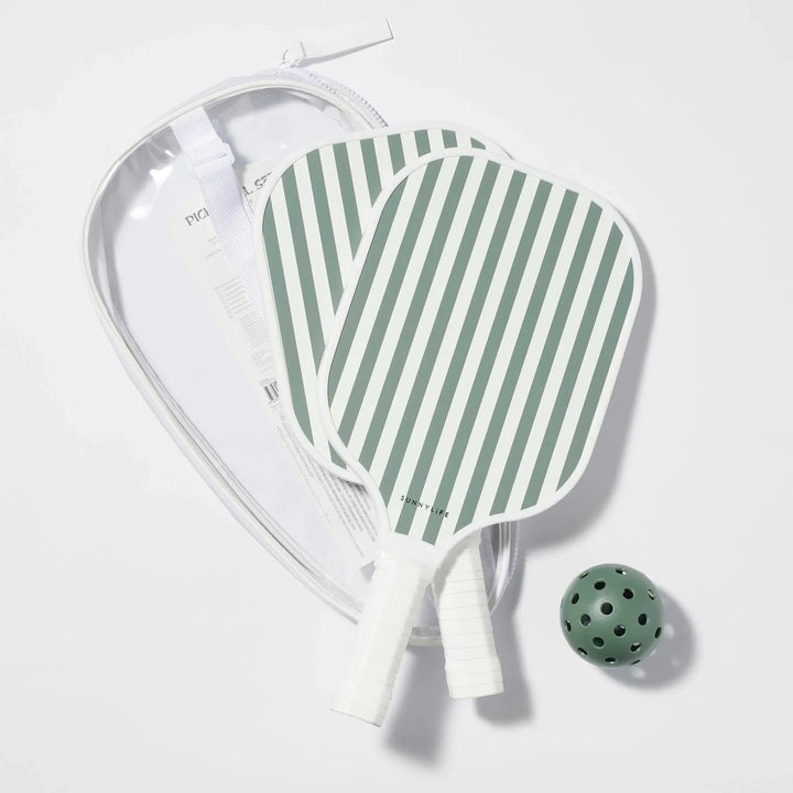 PICKLE BALL SET THE VACAY OLIVE BeachLife Concept