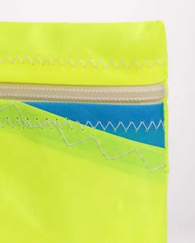 POCHETTE ZIPPEE - BLEU ET JAUNE - BeachLife Concept