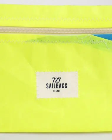 POCHETTE ZIPPEE - BLEU ET JAUNE - BeachLife Concept
