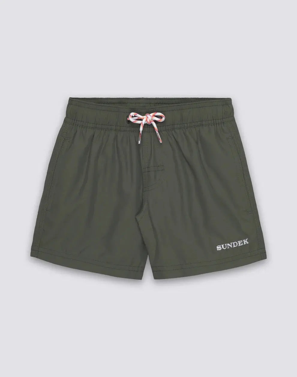 REPREVE® RECYCLED POLYESTER BOYS' SWIMSHORTS WITH TRICOLOUR DETAILS SUNDEK