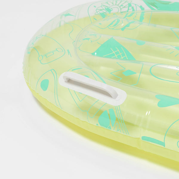 INFLATABLE BOOGIE BOARD THE SEA KIDS BLUE LIME