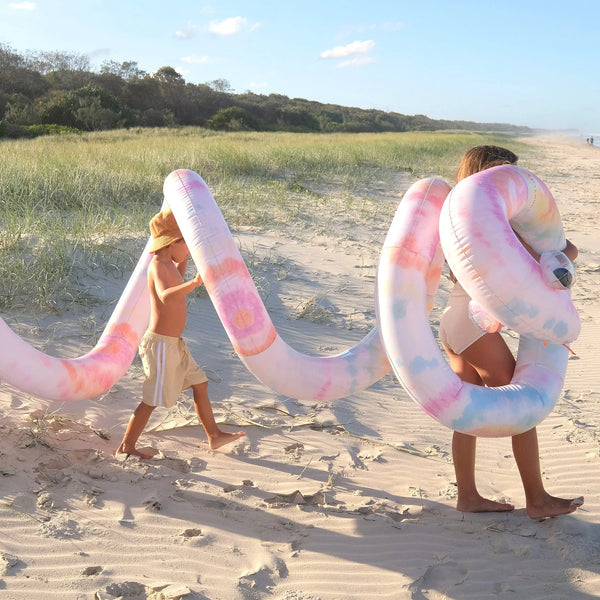GIANT INFLATABLE NOODLE SNAKE TIE DYE