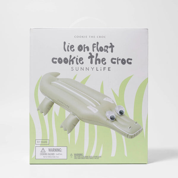 KIDS LIE-ON FLOAT COOKIE THE CROC KHAKI