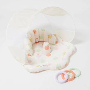 BABY PLAYMAT WITH SHADE APPLE SORBET MULTI