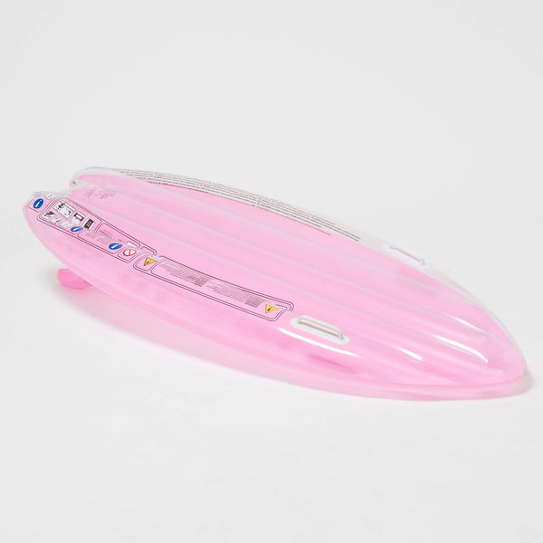 KIDS SURFBOARD FLOAT SUMMER SHERBET BUBBLEGUM PINK