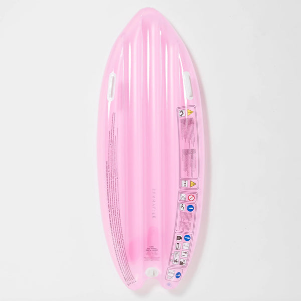 KIDS SURFBOARD FLOAT SUMMER SHERBET BUBBLEGUM PINK