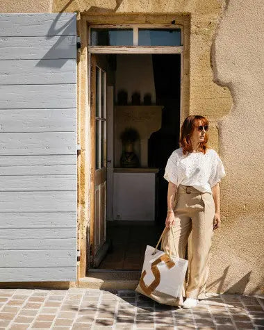 SAC DE VOYAGE CARLA LIN & CUIR AMBRE BeachLife Concept