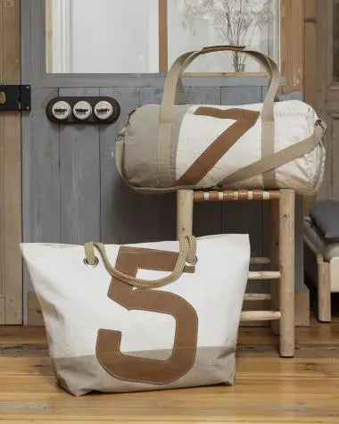 SAC DE VOYAGE CARLA LIN & CUIR AMBRE BeachLife Concept