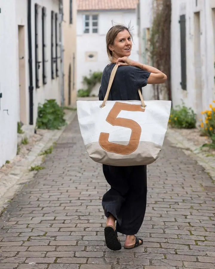 SAC DE VOYAGE CARLA LIN & CUIR AMBRE BeachLife Concept