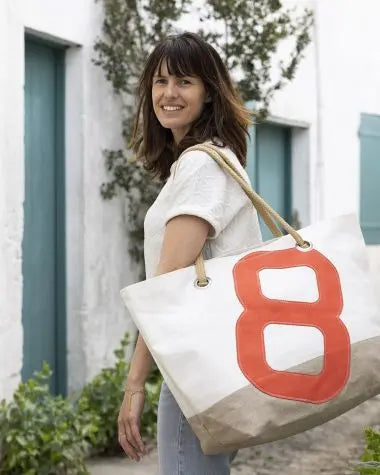 SAC DE VOYAGE CARLA LIN & CUIR CORAIL BeachLife Concept