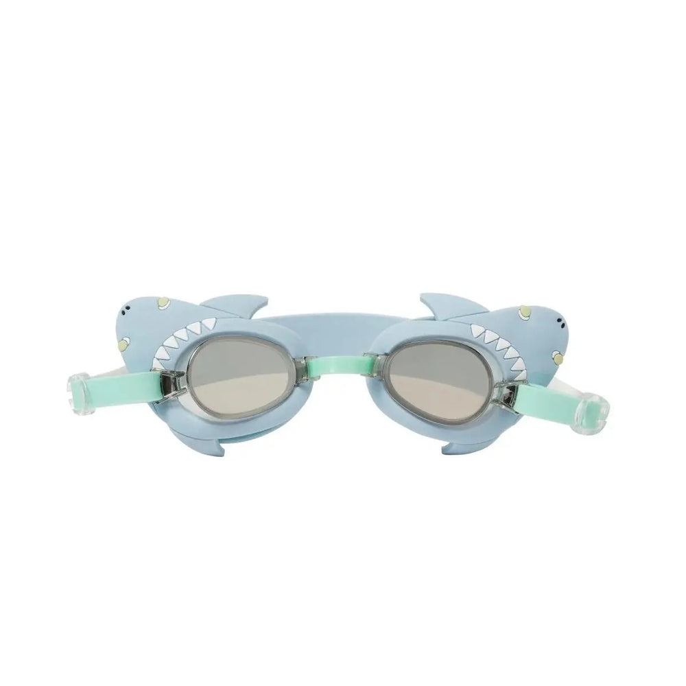 SALTY THE SHARK MINI SWIM GOGGLES AQUA SUNNYLIFE