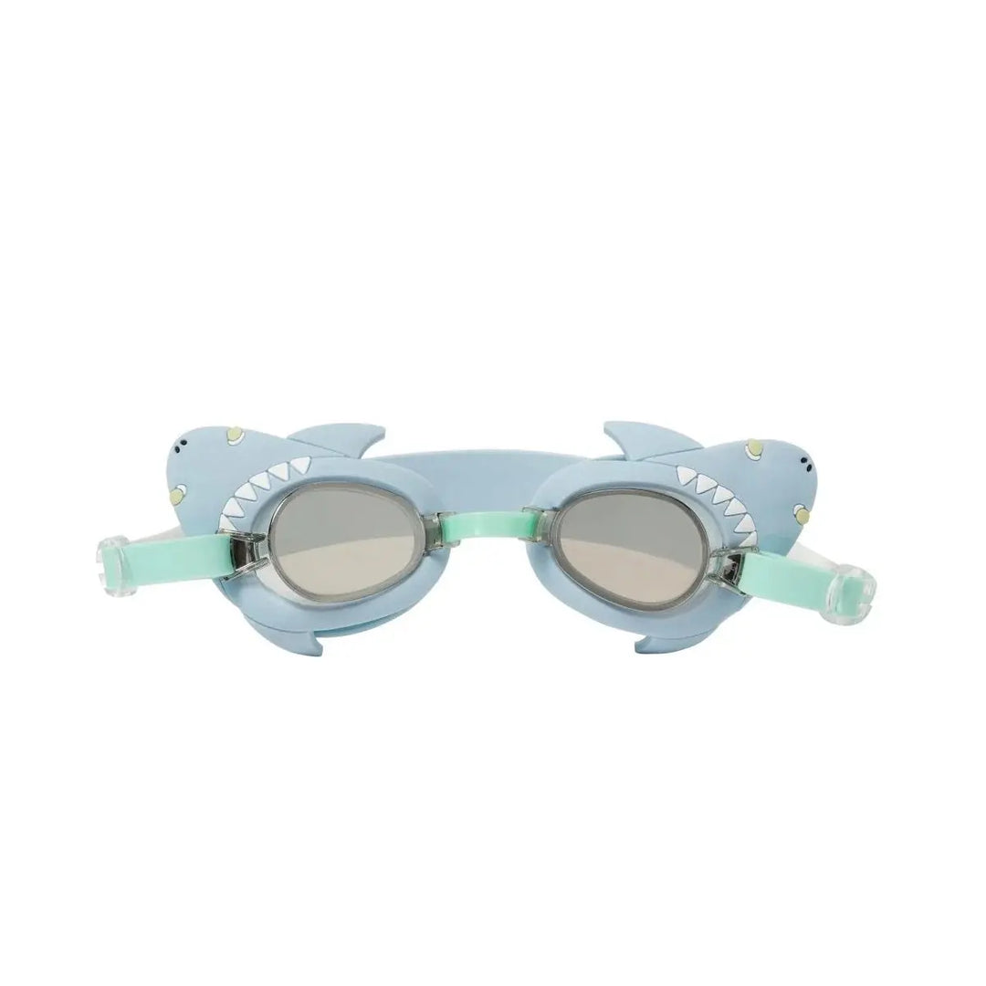 SALTY THE SHARK MINI SWIM GOGGLES AQUA SUNNYLIFE