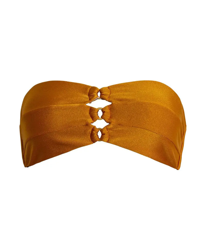 SAND DUNE RIVER RING BANDEAU - BASIC RUCHED BOTTOM BeachLife Concept