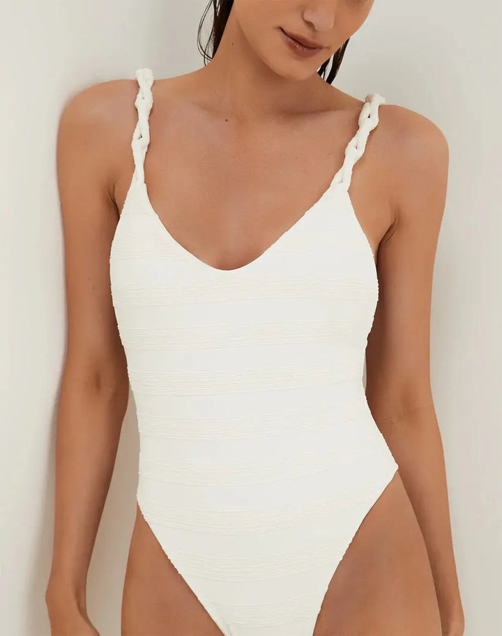 SAVYON LEANNE ONE PIECE BR OFF WHITE BeachLife Concept