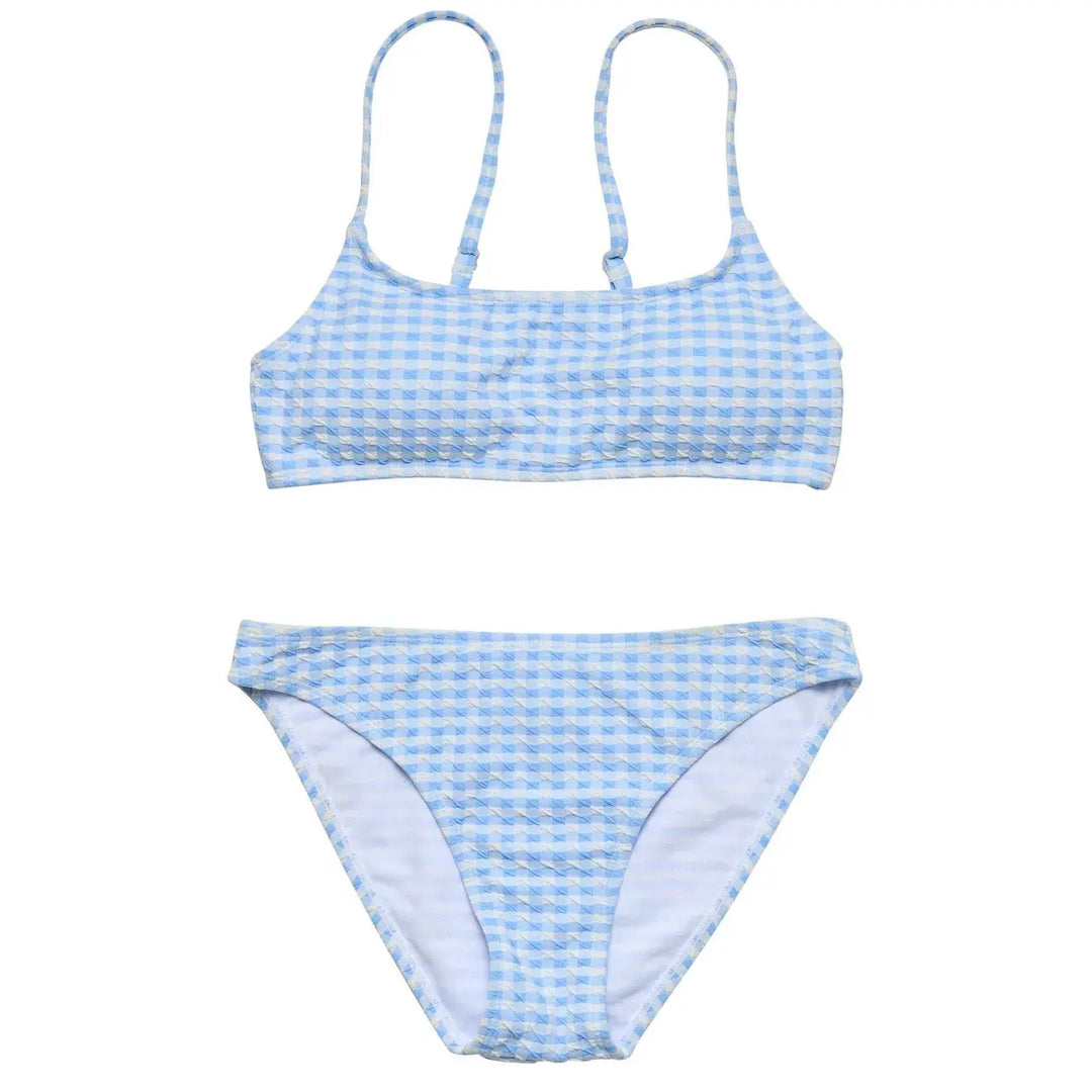 SEASIDE GINGHAM TEEN CROP BIKINI SNAPPER ROCK