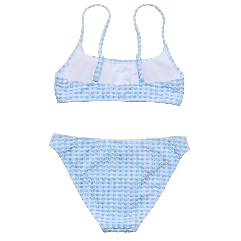 SEASIDE GINGHAM TEEN CROP BIKINI SNAPPER ROCK