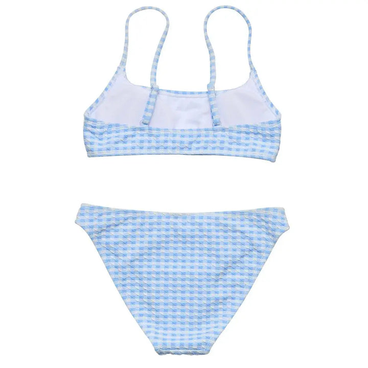 SEASIDE GINGHAM TEEN CROP BIKINI SNAPPER ROCK
