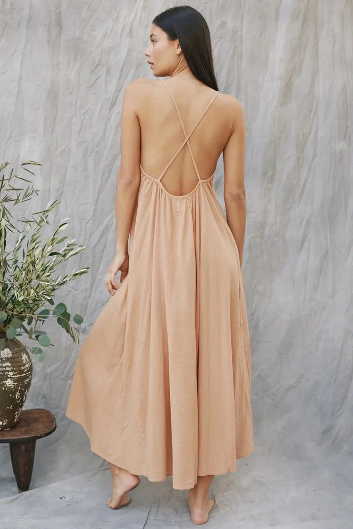SEYCHELLES CROSS BACK MAXI DRESS - BeachLife Concept
