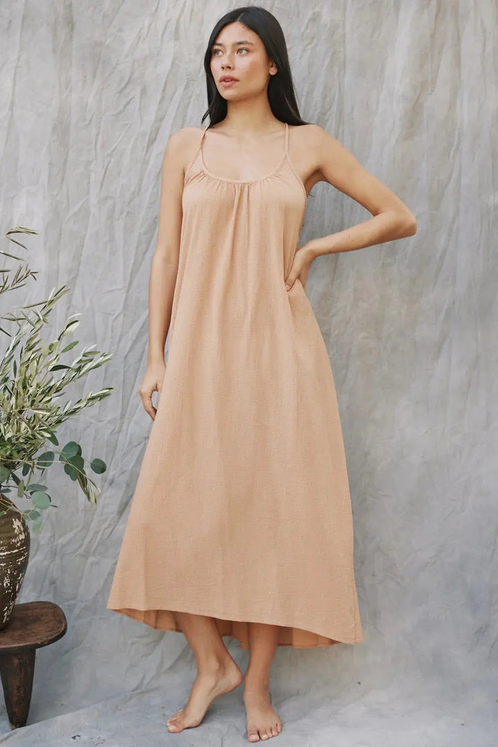 SEYCHELLES CROSS BACK MAXI DRESS - BeachLife Concept