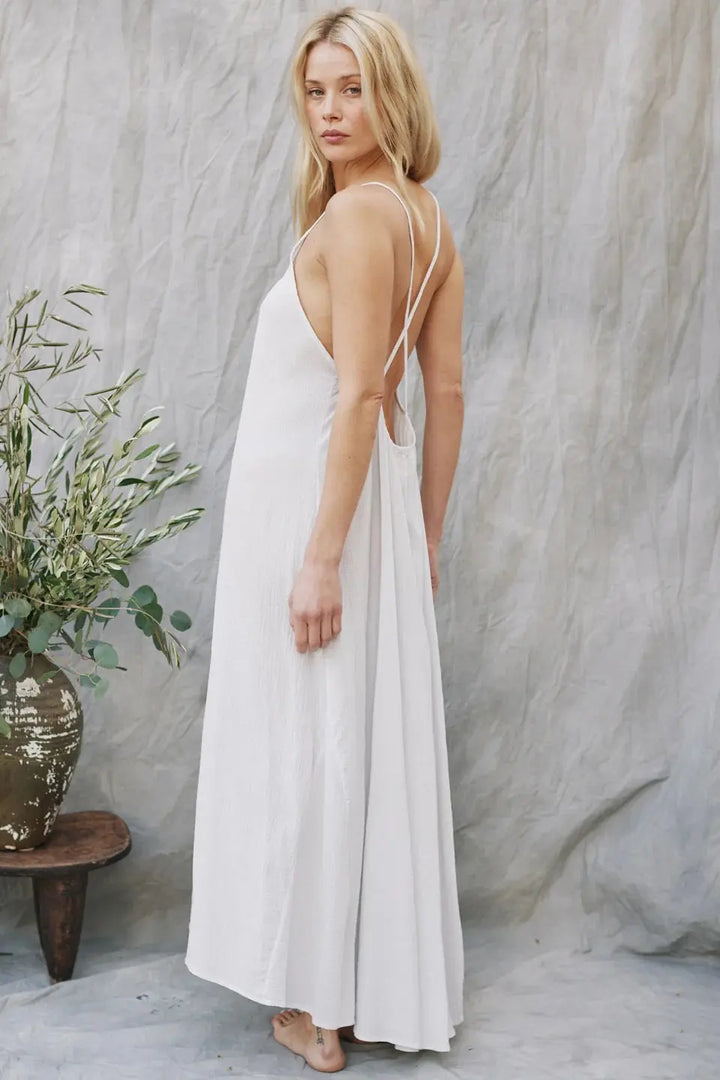 SEYCHELLES CROSS BACK MAXI DRESS - BeachLife Concept