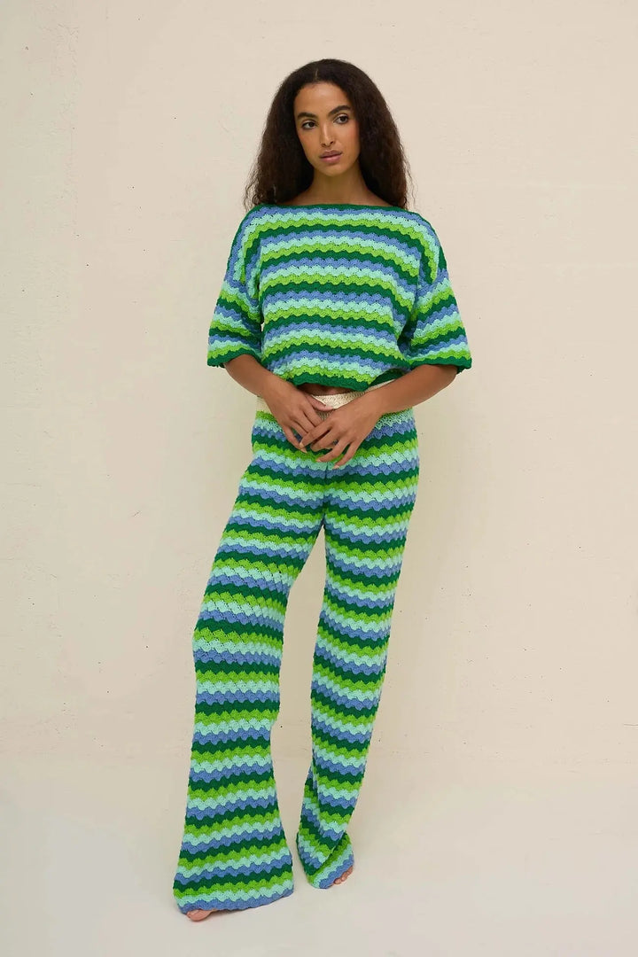 SHELL WAVES CROCHET PANT PITUSA