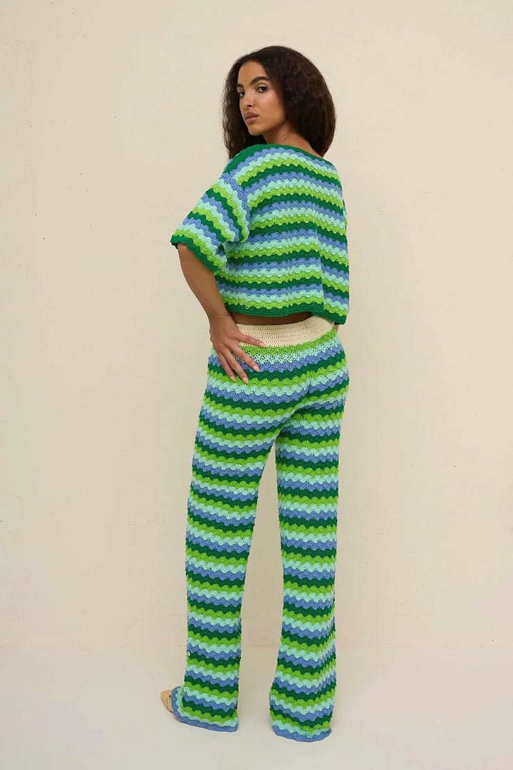 SHELL WAVES CROCHET PANT PITUSA
