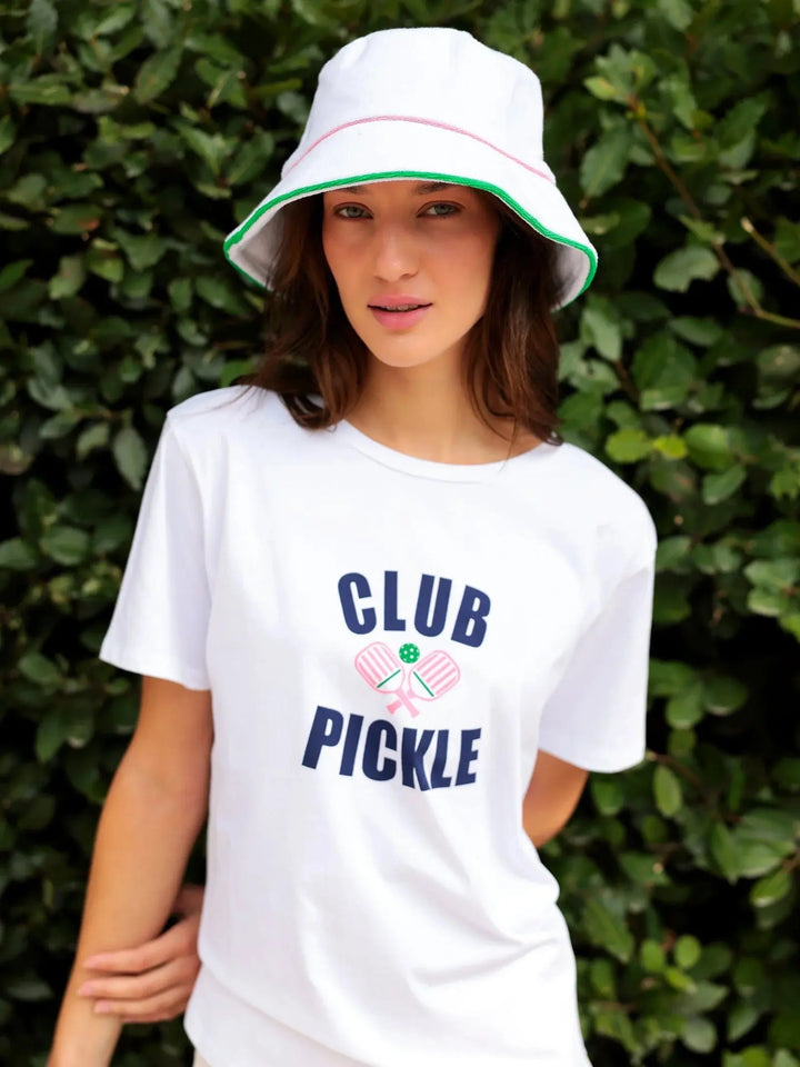 SHIRALEAH CABANA BUCKET HAT WHITE - BeachLife Concept