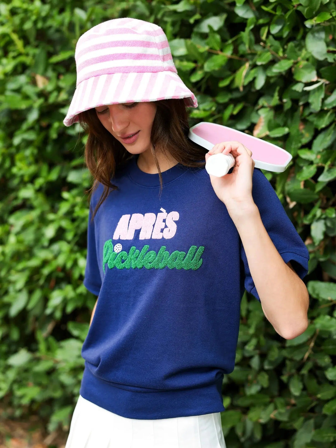 SHIRALEAH CABANA STRIPE BUCKET HAT PINK - BeachLife Concept