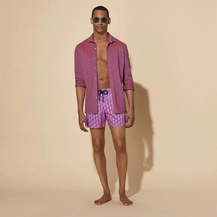SHORT DE BAIN STRETCH MOORISE MICRO RONDE DES TORTUES RAINBOW BeachLife Concept