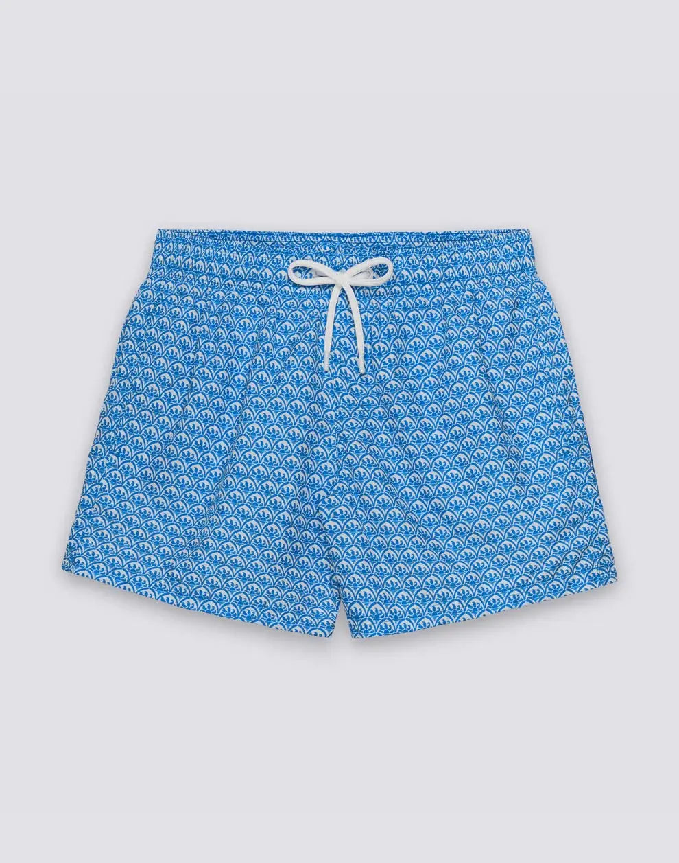 SHORT SWIMSHORTS WITH ELASTICATED WAIST REPREVE® RECYCLED POLYESTER WITH SUNSET MAIOLICA PRINT SUNDEK