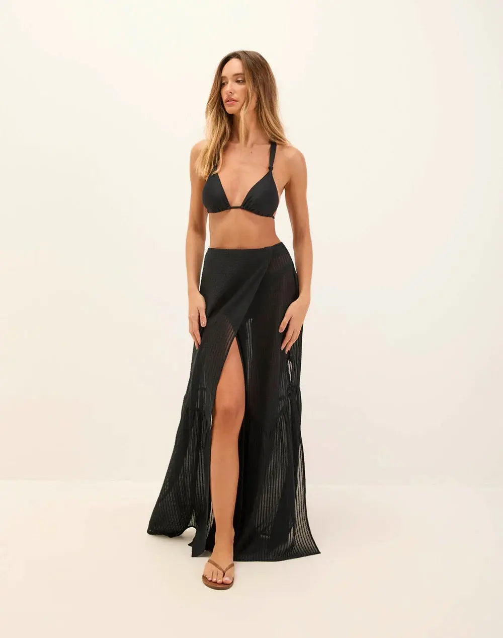 SKY LONG SKIRT BLACK VIX