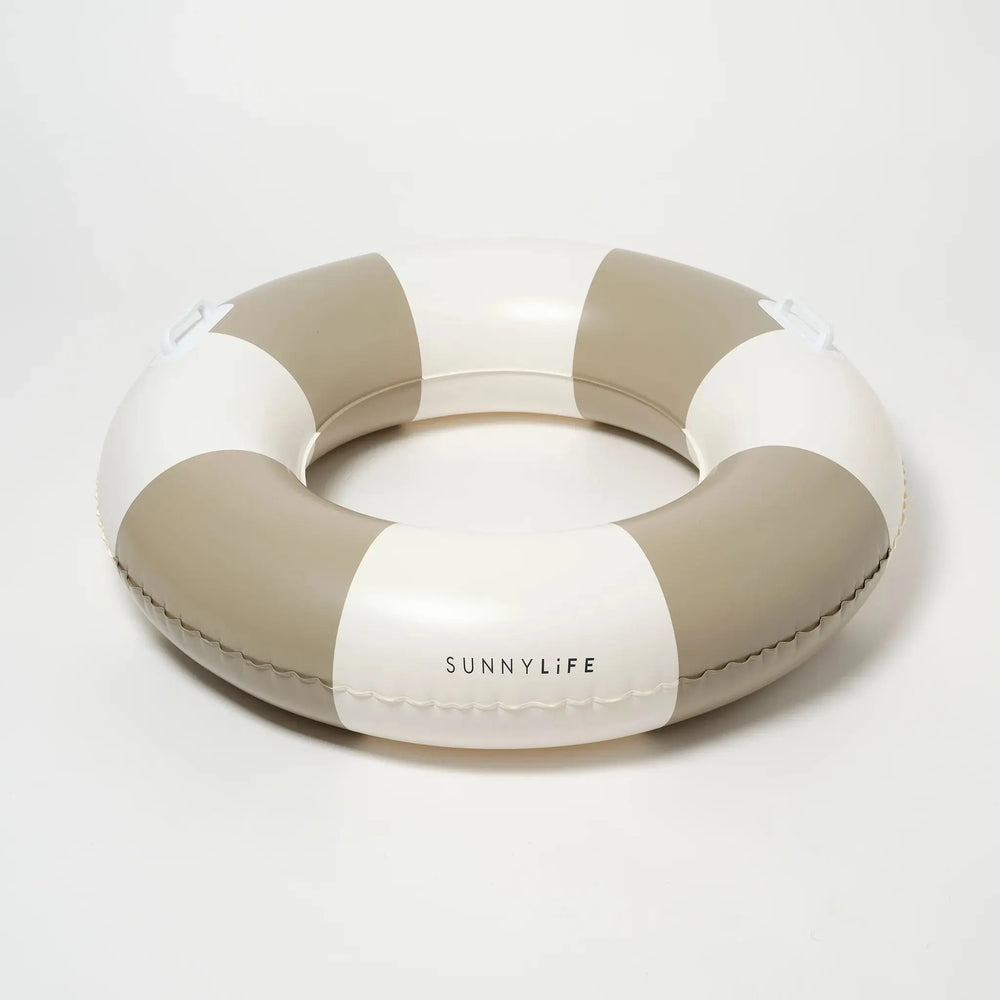 SLIM TUBE POOL RING RUSTICO DRIFTWOOD STRIPE - BeachLife Concept