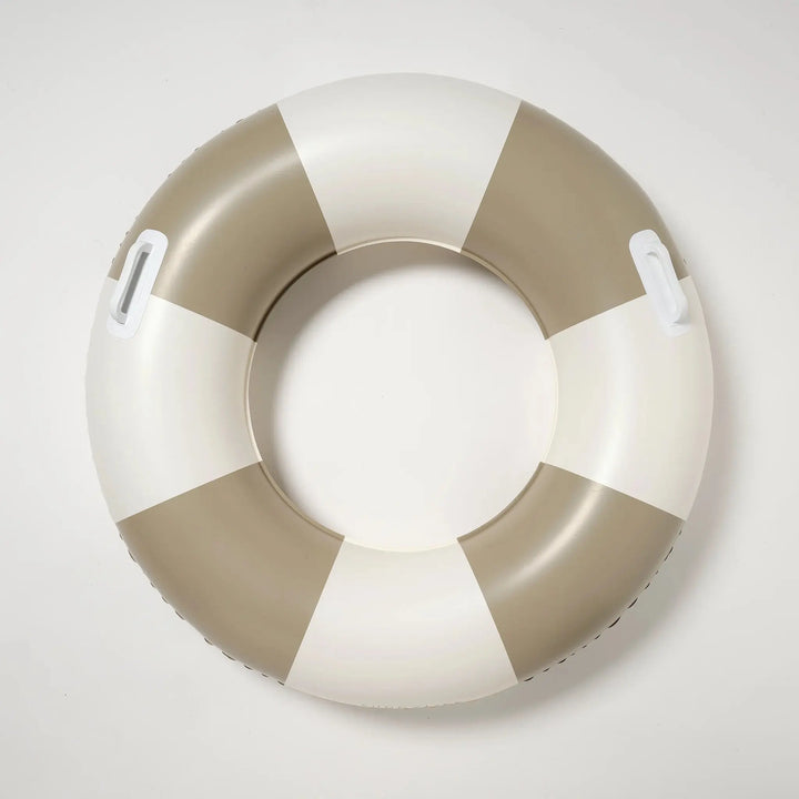 SLIM TUBE POOL RING RUSTICO DRIFTWOOD STRIPE - BeachLife Concept