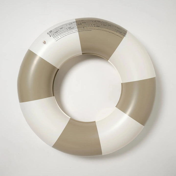 SLIM TUBE POOL RING RUSTICO DRIFTWOOD STRIPE - BeachLife Concept