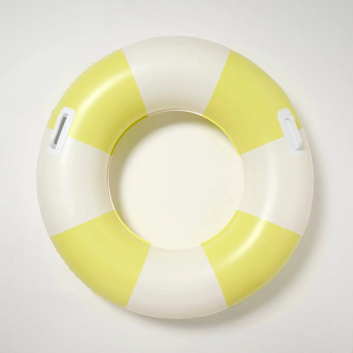 SLIM TUBE POOL RING TIDES OUT CITRUS STRIPE - BeachLife Concept