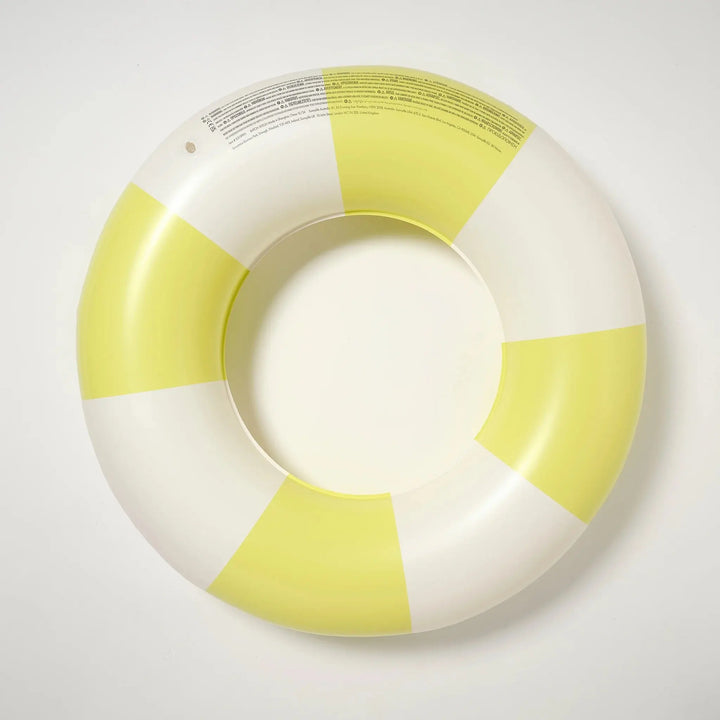 SLIM TUBE POOL RING TIDES OUT CITRUS STRIPE - BeachLife Concept