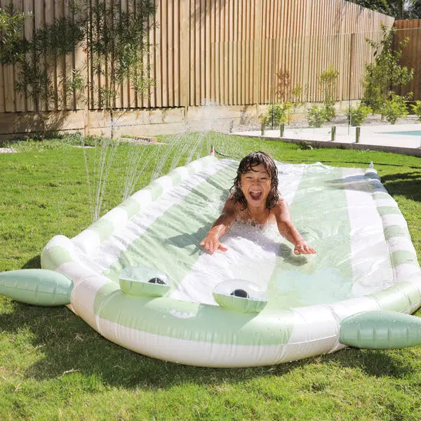 SLIP AND SLIDE SHARK TRIBE KHAKI BeachLife Concept