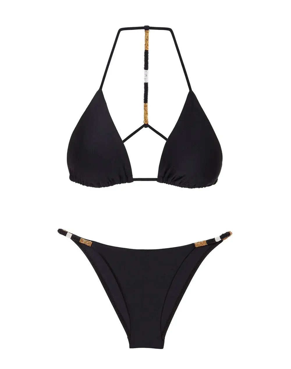 SOLID ELLA TRI TOP - BTM BR BLACK - BeachLife Concept