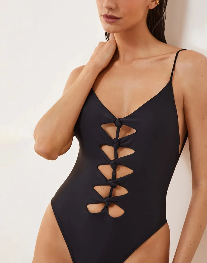 SOLID MEGAN 1PC BR BLACK BeachLife Concept