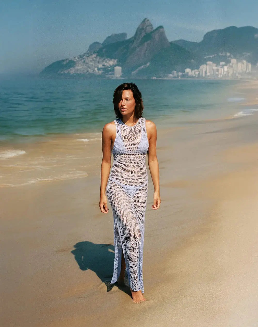 SOLID TWIST LONG COVER UP - BeachLife Concept