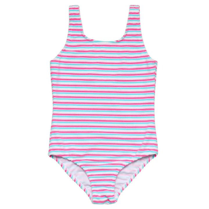 SORBET STRIPE TEEN SCOOP SWIMSUIT SNAPPER ROCK