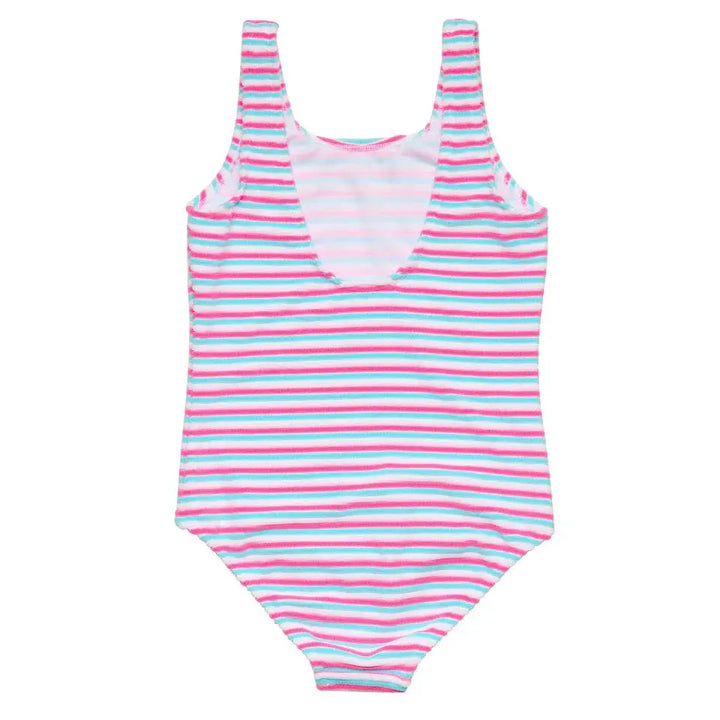 SORBET STRIPE TEEN SCOOP SWIMSUIT SNAPPER ROCK