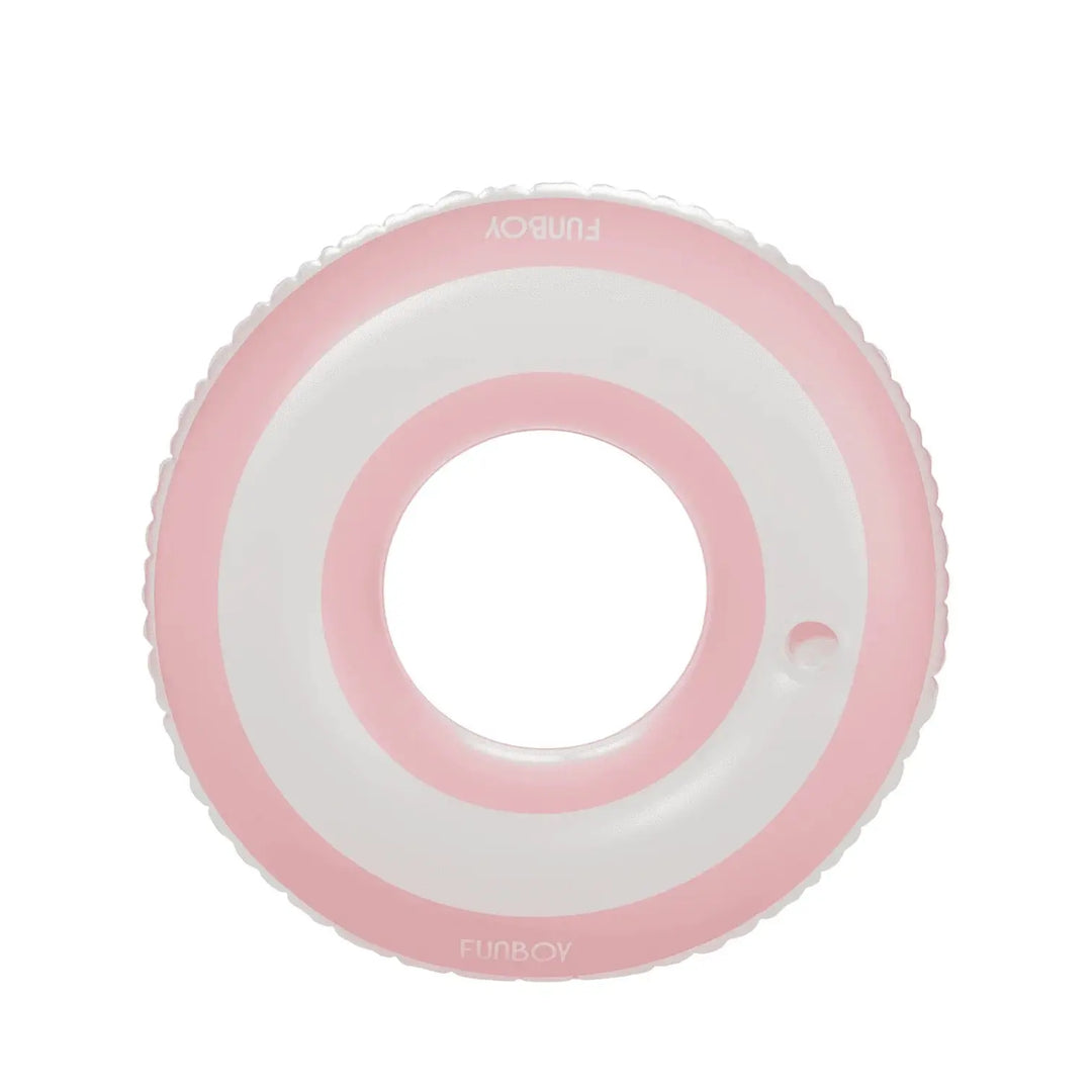 STRIPE TUBE POOL FLOAT PINK & WHITE - BeachLife Concept