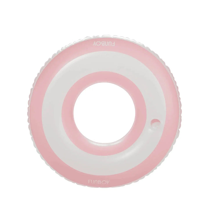 STRIPE TUBE POOL FLOAT PINK & WHITE - BeachLife Concept