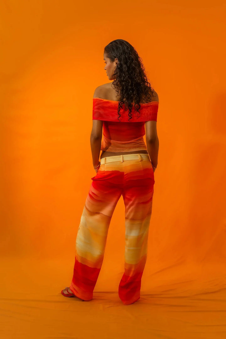 SUNSET OFF SHOULDER TOP MESH - BeachLife Concept